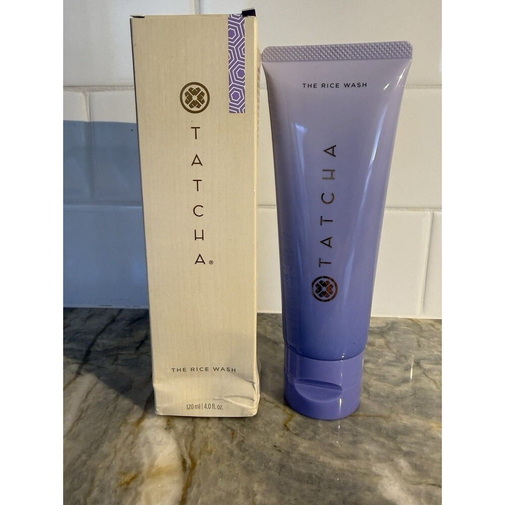Tatcha The Rice Wash Soft Cream Cleanser For Normal To Dry Skin 4.0 Fl Oz New